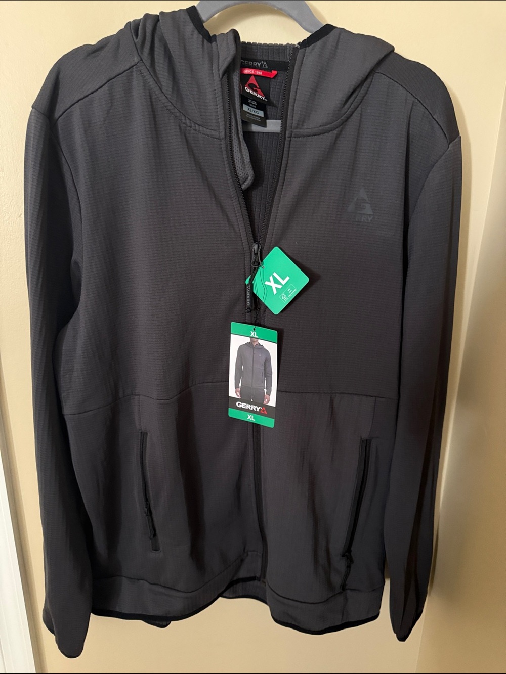 Gerry Weber Men’s Dark Gray Full-Zip Hooded Sweater